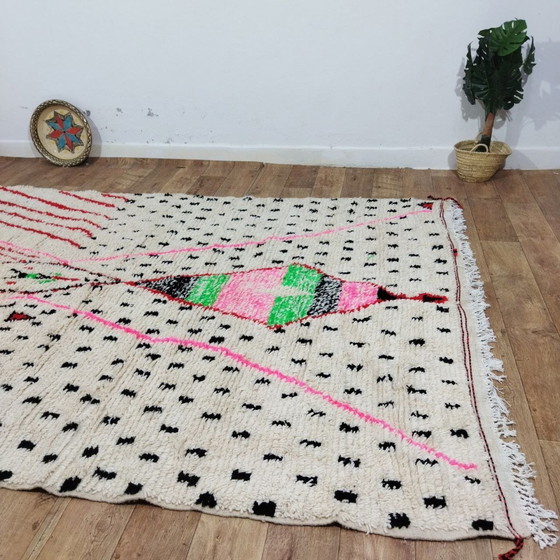 Image 1 of Marokkaans Berber Wollen Tapijt In Meerdere Kleuren - Tapis Berbère Marocain En Laine Multicolore