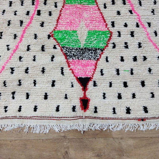 Image 1 of Marokkaans Berber Wollen Tapijt In Meerdere Kleuren - Tapis Berbère Marocain En Laine Multicolore