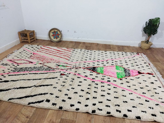 Image 1 of Marokkaans Berber Wollen Tapijt In Meerdere Kleuren - Tapis Berbère Marocain En Laine Multicolore