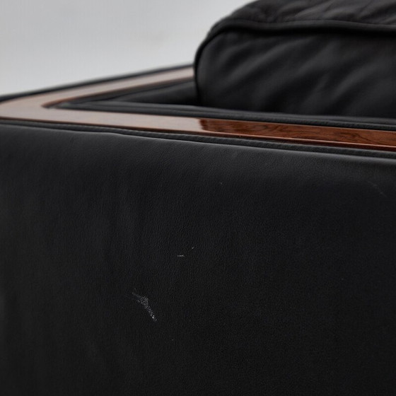 Image 1 of Vintage 3-zits "New York" leren bank door Alberto Nieri voor Galeria Nieri, Italië 1960