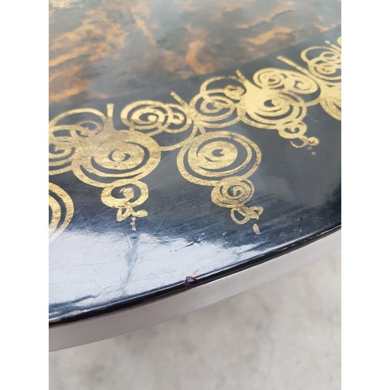 Image 1 of Vintage tulp salontafel van Poul Cadovius voor Cado, Denemarken