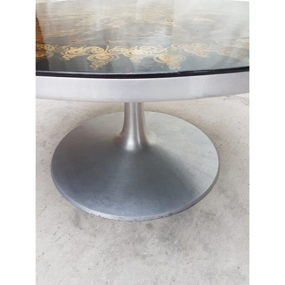 Image 1 of Vintage tulp salontafel van Poul Cadovius voor Cado, Denemarken