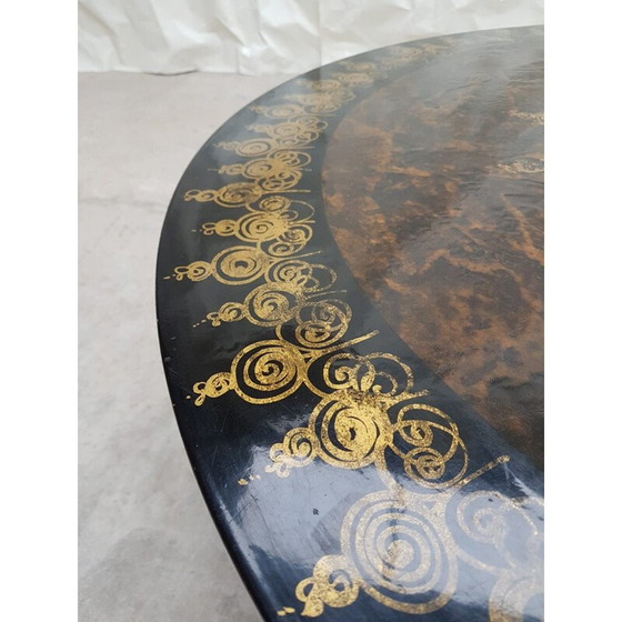 Image 1 of Vintage tulp salontafel van Poul Cadovius voor Cado, Denemarken