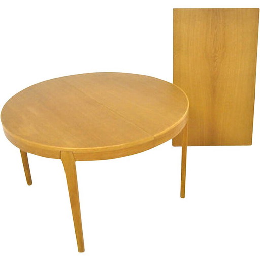 Vintage eiken eettafel, Zweden 1960