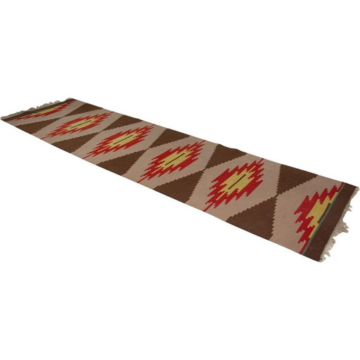 Mid century modern vloerkleed Kelim 1960