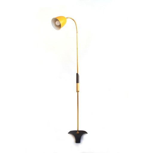 Vintage messing vloerlamp, Spanje 1950