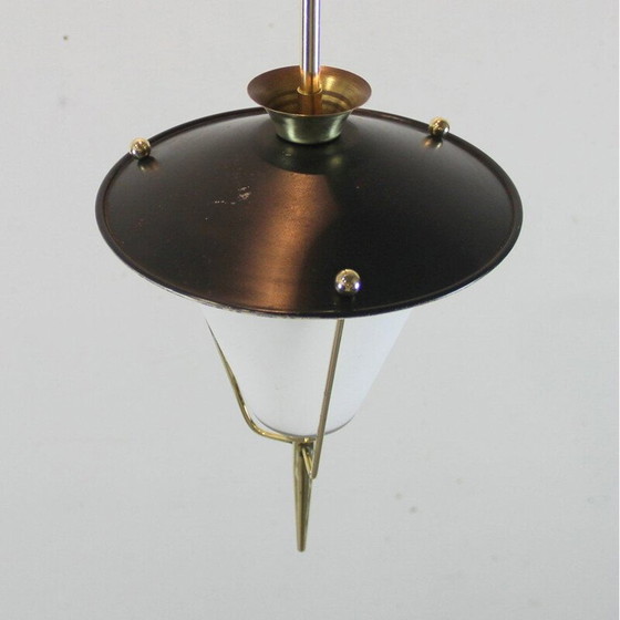 Image 1 of Vintage messing hanglamp, Frankrijk 1950