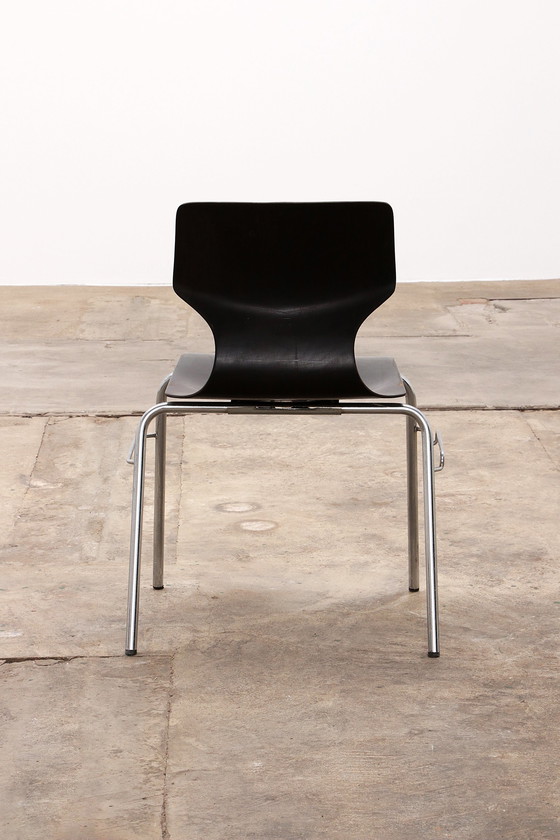 Image 1 of Vintage Pagholz Flototto Stapelstoel Set van 14 stoelen,1970