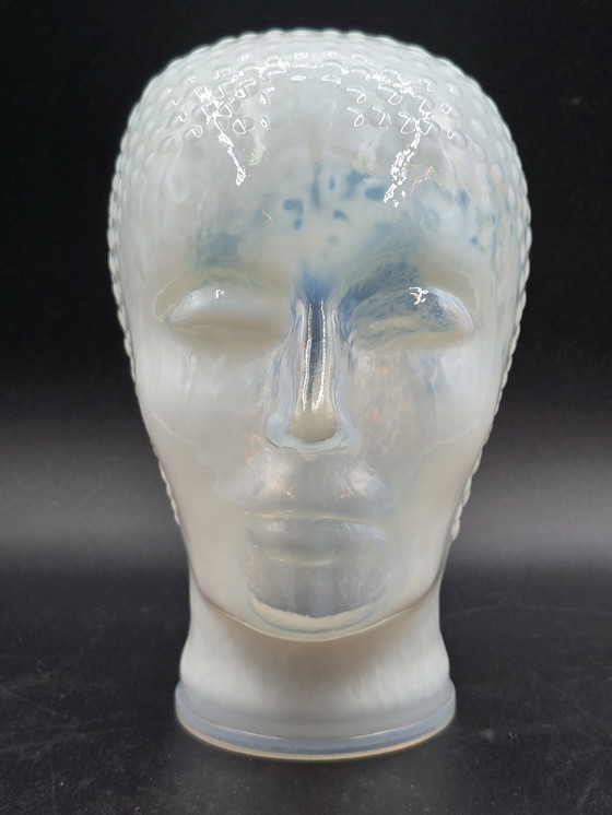 Image 1 of Glazen Hoofd, Opaline Glas