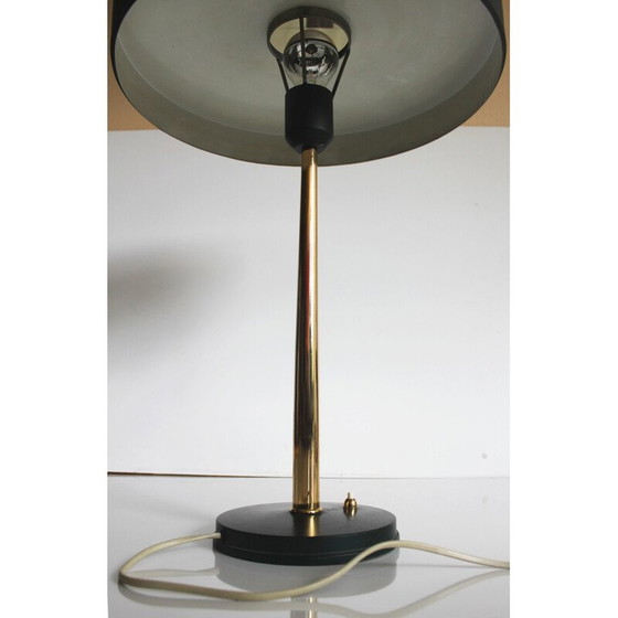 Image 1 of Vintage Major tafellamp in metaal en messing van Louis Kalff voor Philips, jaren 1970
