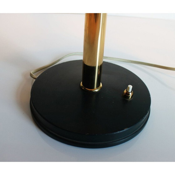 Image 1 of Vintage Major tafellamp in metaal en messing van Louis Kalff voor Philips, jaren 1970