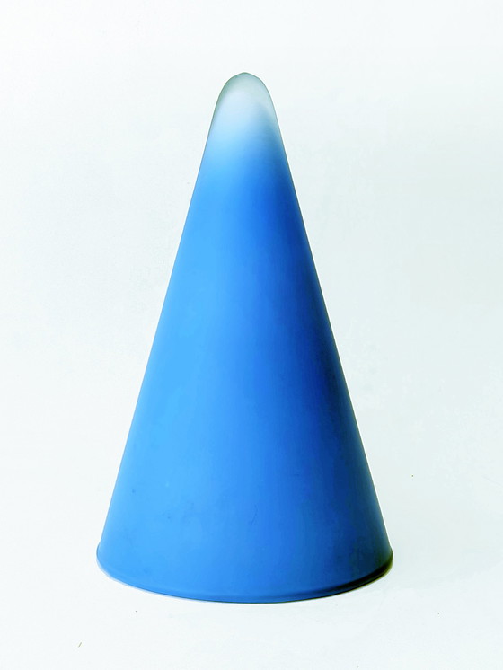 Image 1 of tafellamp 'Teepee' blauw glas