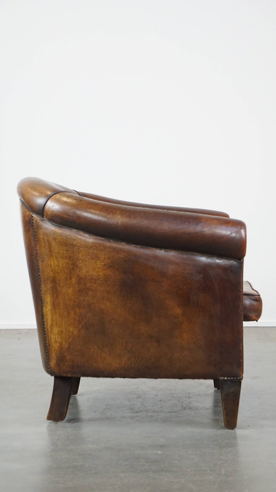 Image 1 of Vintage Schapenleren Clubfauteuil