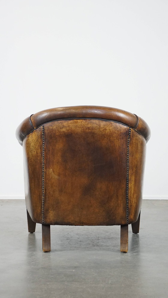 Image 1 of Vintage Schapenleren Clubfauteuil