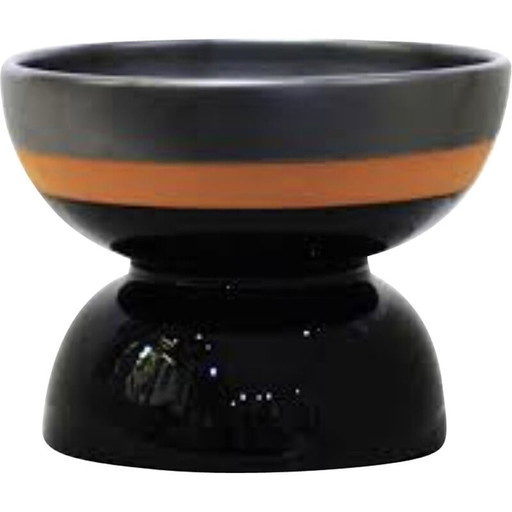 Vintage geglazuurd keramisch pronkstuk van Ettore Sottsass