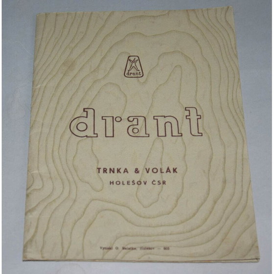 Image 1 of Vintage serveertafel Drant Trnka en Volak Dřevoprůmysl Holešo, 1940