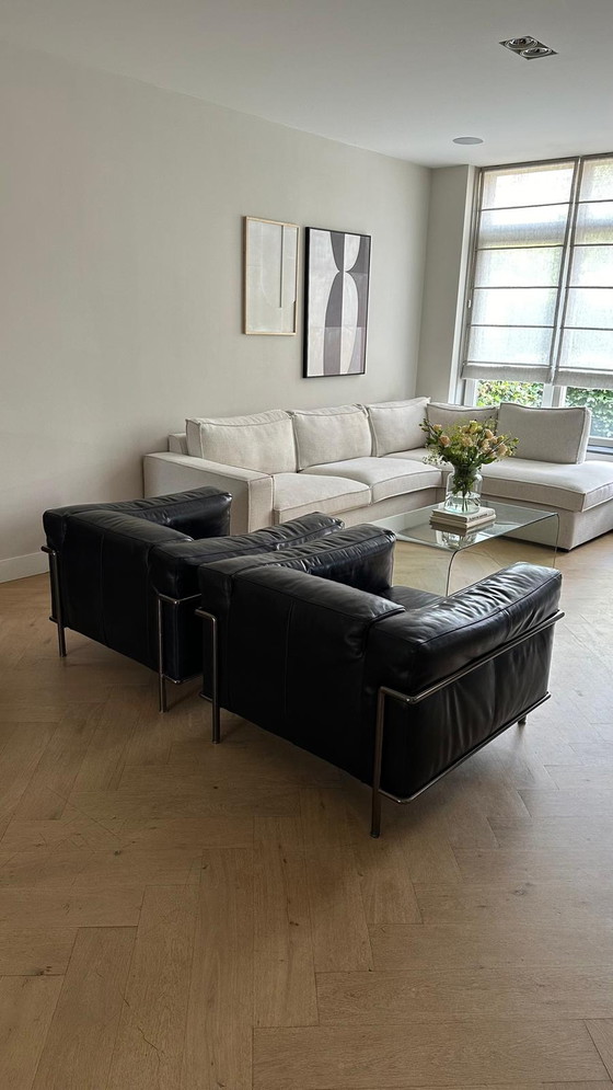 Image 1 of 2x Natuzzi leder fauteuils