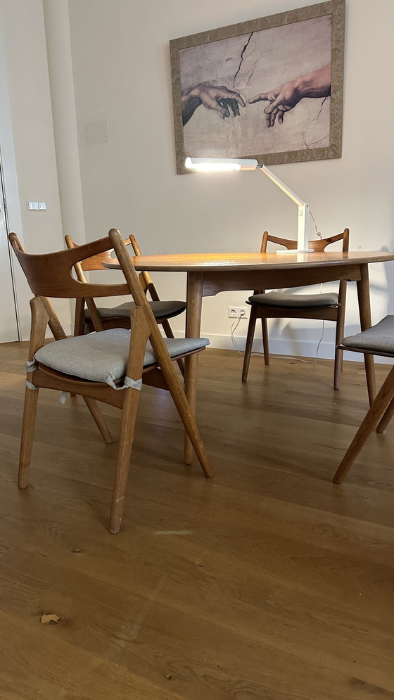 Image 1 of Hans Wegner eetkamerset