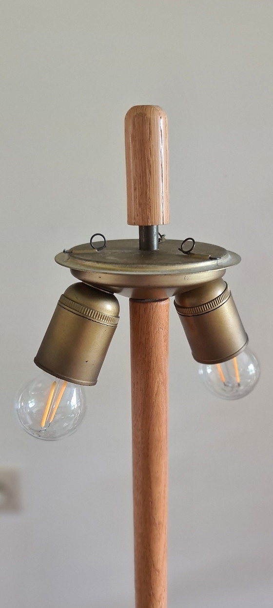 Image 1 of Mid-Century Houten Vloerlamp