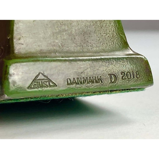 Image 1 of Vintage metalen disco zittend faun beeldje van Elena Borch, 1940