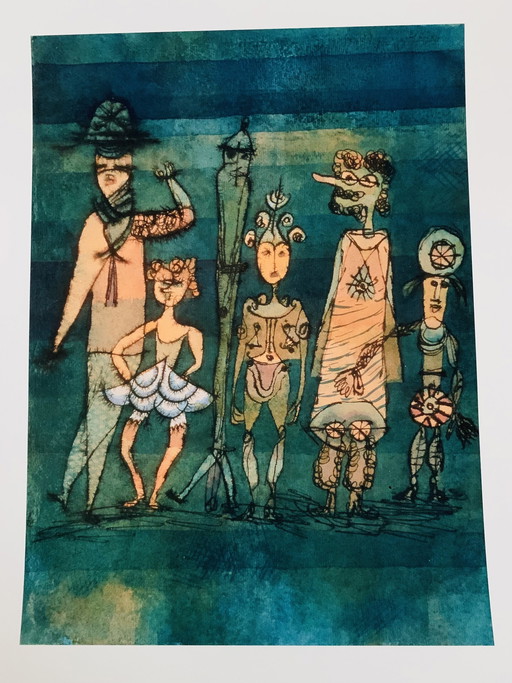 Paul Klee (1879-1940): “Maks 1923”. Prachtige Kleurstelling In Offsetlithografie.  