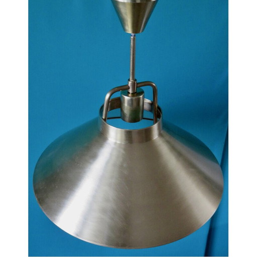 Vintage messing hanglamp van Frits Schlegel voor Lyfa, Denemarken 1967