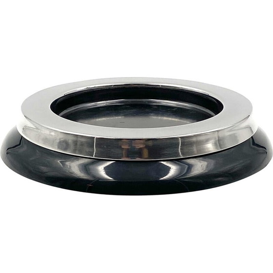 Image 1 of Vintage mod.4635 zwarte asbak van Sergio Asti voor Kartell, Italië 1967