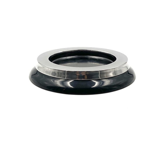 Image 1 of Vintage mod.4635 zwarte asbak van Sergio Asti voor Kartell, Italië 1967