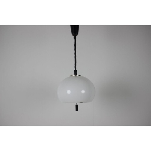 Vintage plastic hanglamp door Harvey Guzzini voor Meblo, Italië 1970