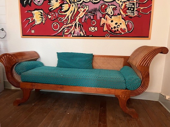 Image 1 of 1x Vintage Chaise Longe Teak