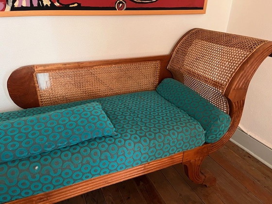 Image 1 of 1x Vintage Chaise Longe Teak