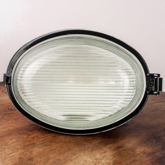 Image 1 of Vintage zwarte hanglamp van Mesko, Polen 1960