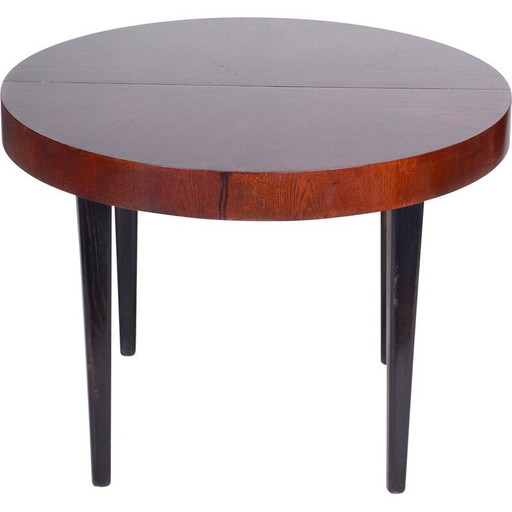 Vintage uittrekbare eettafel van beuken- en eikenhout door Jindřich Halabala voor Up Závody, 1940