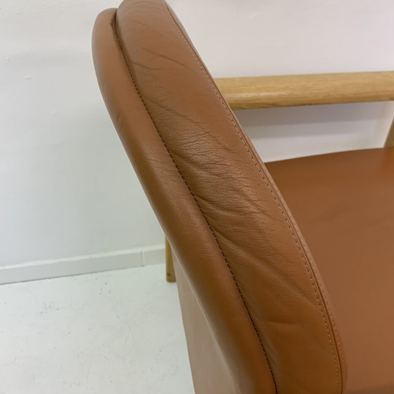 Image 1 of Set van 2 leren loungestoelen, jaren 1970