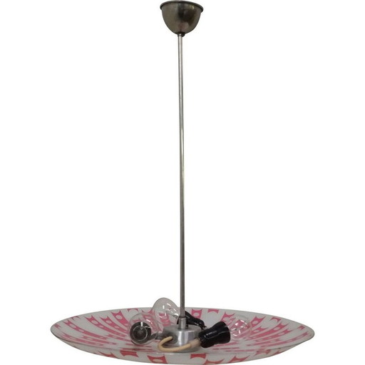 Mid Century glazen hanger Napako 1960