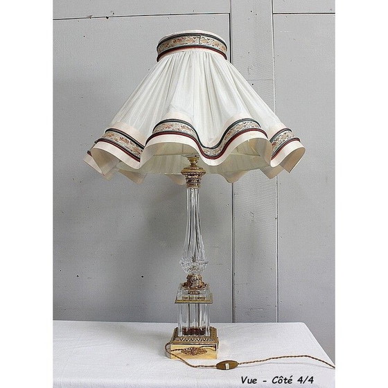 Image 1 of Vintage geslepen kristallen lamp, 1940