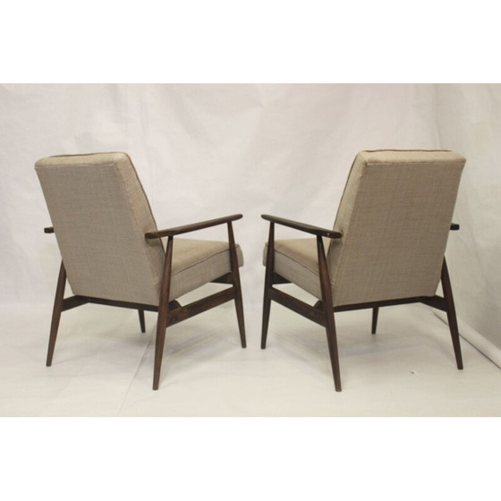 Image 1 of Paar vintage fauteuils 300-190 in beige stof van Henryk Lis, 1970