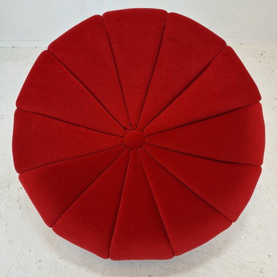 Image 1 of Vintage Girasole fauteuil in glasvezel en stof van Luciano Frigerio, Italië 1970