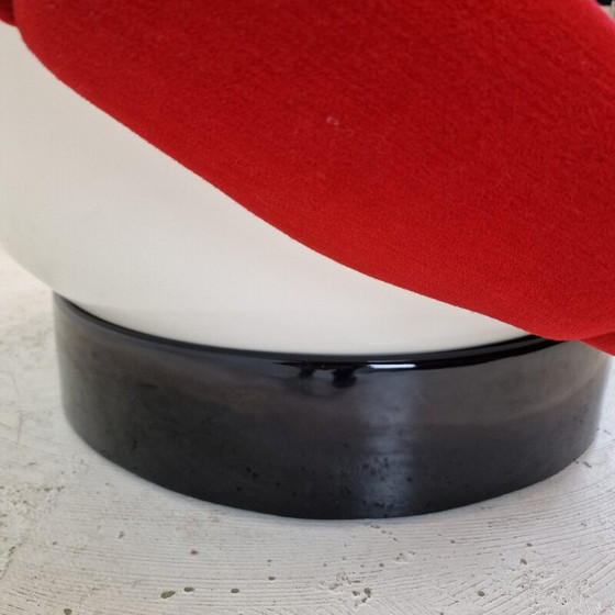 Image 1 of Vintage Girasole fauteuil in glasvezel en stof van Luciano Frigerio, Italië 1970