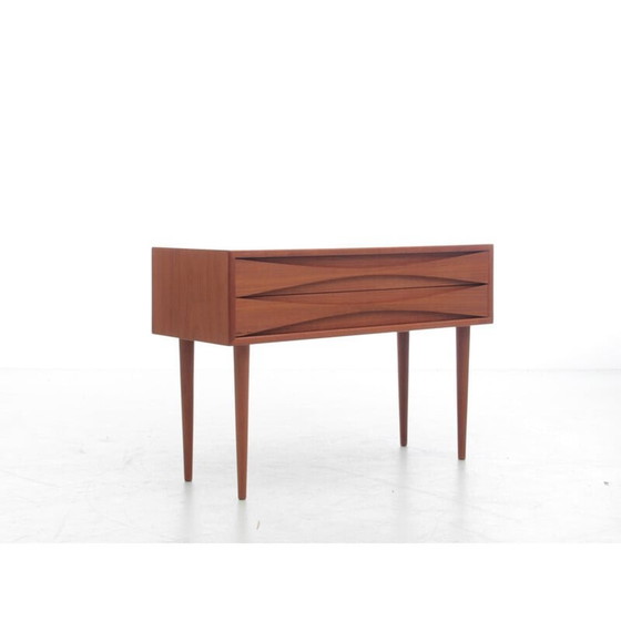 Image 1 of Scandinavische vintage teakhouten ladekast met 2 laden van Arne Vodder voor Sibast Furniture