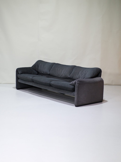 Originele 3-Zits Cassina Maralunga Bank Vintage