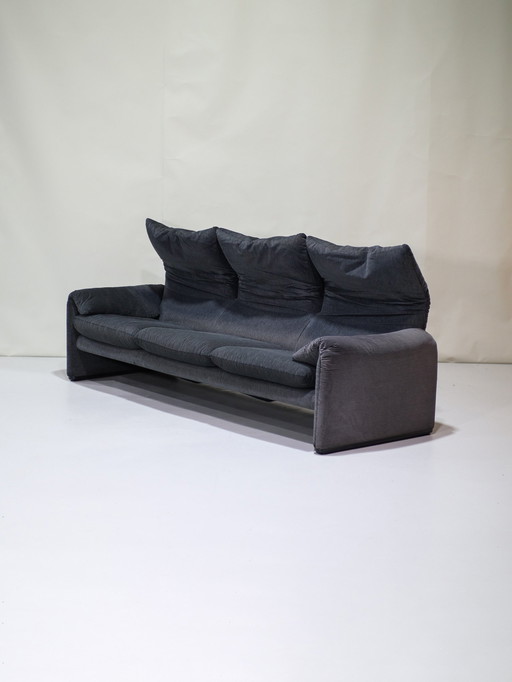 Originele 3-Zits Cassina Maralunga Bank Vintage