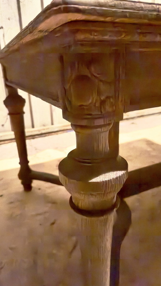 Image 1 of Art Nouveau eiken tafel 1890-1910