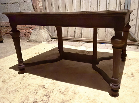 Image 1 of Art Nouveau eiken tafel 1890-1910