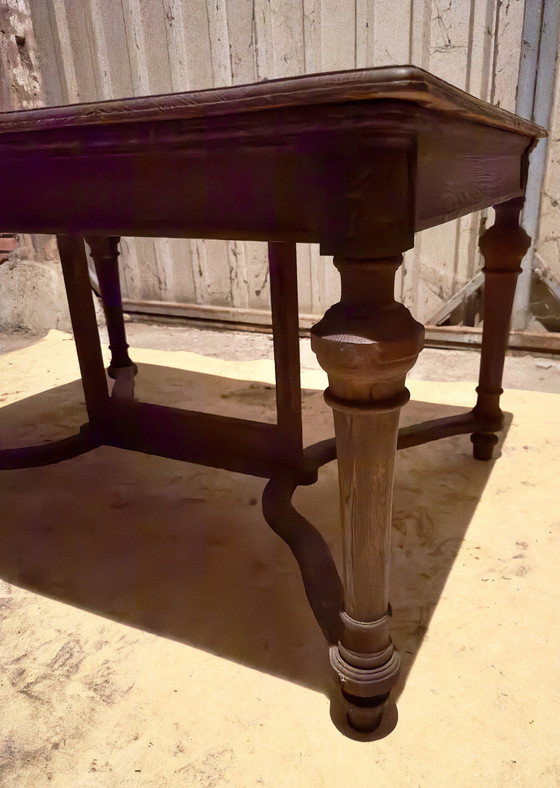 Image 1 of Art Nouveau eiken tafel 1890-1910