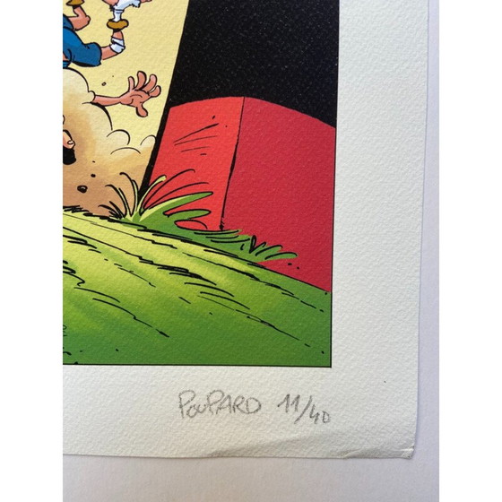 Image 1 of Vintage rugbyman litho door Poupard