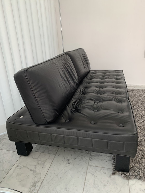 Image 1 of Sofa Wittmann slaapbank leer zwart