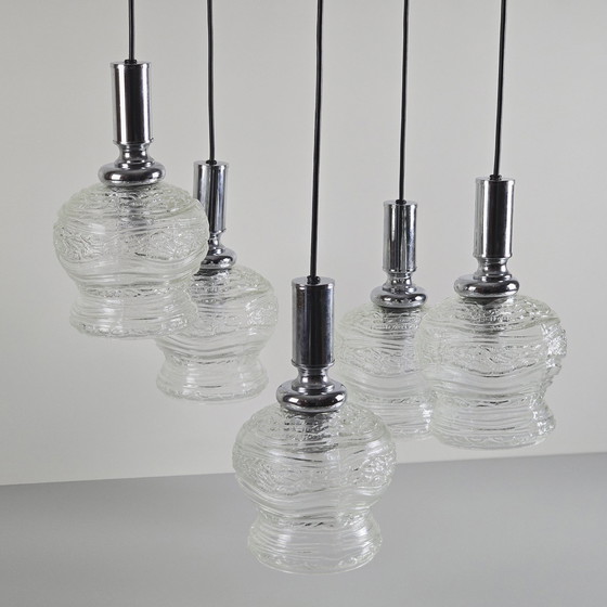 Image 1 of Vintage Richard Essig cascade kroonluchter, hanglamp - Duitsland, 1970S.