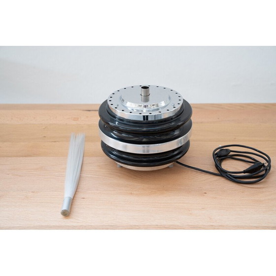 Image 1 of Vintage chromen metalen zwaailamp, 1970