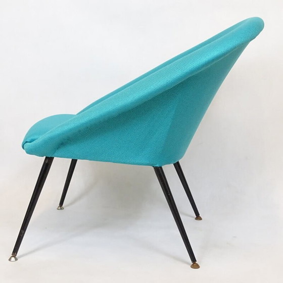 Image 1 of Paar vintage metalen fauteuils Eva Club, Polen 1960